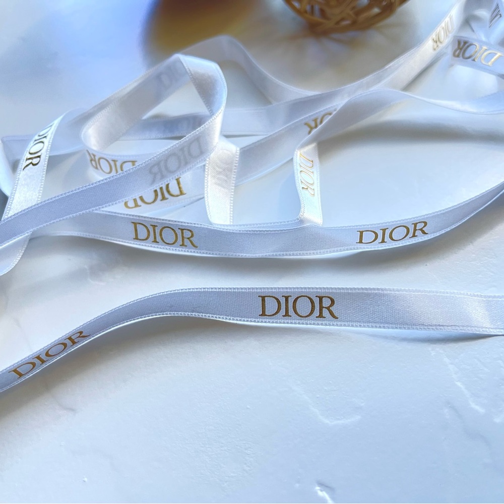 Authentic Dior White Ribbon